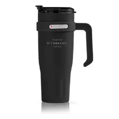 INNOVA - Termo Acero Inoxidable Premium Doble Boquilla Fríocalor Coffee Negro