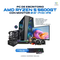 POWER GROUP - Computador GAMER AMD RYZEN 5 5600GT RTX 3050 6GB 16GB 512GB - Monitor Acer 21.5