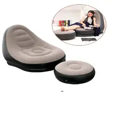 SKY - Sillón Inflable Plegable Reposa Pies Sofá Portátil Exterior