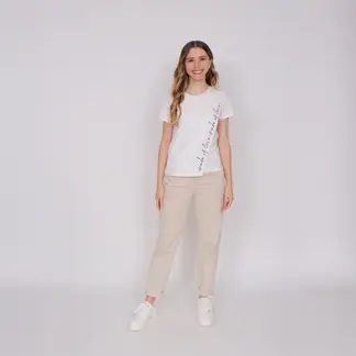 JULIANA SANCHEZ - Camiseta Made of love - Marfil
