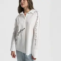 JULIANA SANCHEZ - Camisa More peace - Marfil