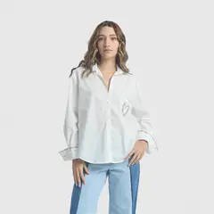 JULIANA SANCHEZ - Camisa Brilla Corazón - Marfil