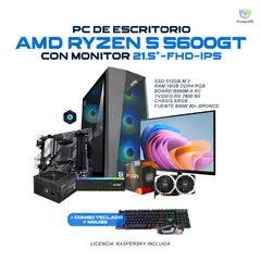 POWER GROUP - Computador GAMER AMD Ryzen 5 5600GT RX 7600 8GB 16GB 512GB - R56162B76
