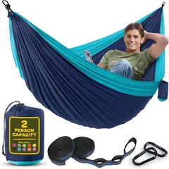 ONE PIXEL - Hamaca Camping Liviana Para 2 Personas + Estuche