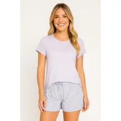 LILI PINK - Conjunto pijama de 2 piezas en algodón