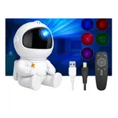 GENERICO - Proyector Astronauta Galaxy Luz Nocturna Estelar con Control