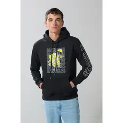 KOAJ - Buzo capota con estampado en frente del Bob Sponja Hombre