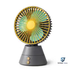GENERICO - Ventilador Portátil Escritorio Recargable Giratorio Abanico