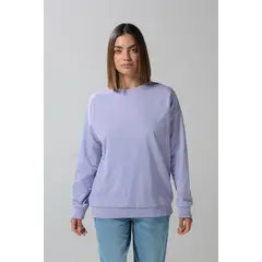 KOAJ - Buzo cuello redondo unicolor para mujer fit oversize Mujer