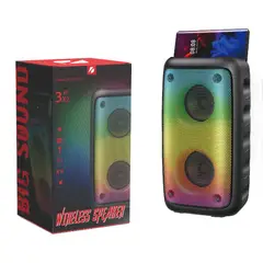 GENERICO - Parlante Portátil KTS-1710 con Doble Bocina 3 Sonido Potente