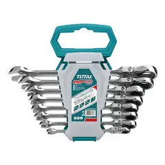 TOTAL - Llave Mixta con rache flexible 8 - 19 mm juego x 8 pzs super select