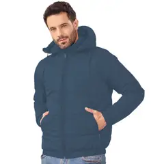 GENERICO - Chaqueta Abrigo Hombre Impermeable Acolchada Urbana Con Capota