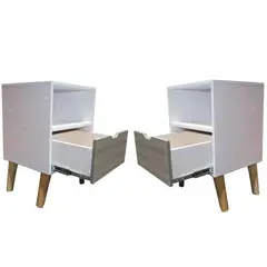 MAOS - Combo X2 Mesa De Noche Nochero Mesa Auxiliar