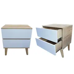MAOS - Combo X2 Mesa De Noche Nochero Mesa Auxiliar