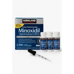 SIGNATURE - Minoxidil Topical Solution USP 5% X3 frascos Kirkland