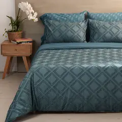DISTRIHOGAR - Cover Duvet - Funda Plumón Microfibra Aria Azul Doble