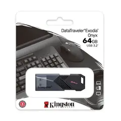 KINGSTON - MEMORIA USB DATATRAVELER 3.2 DTX M 64GB- NEGRO MATE