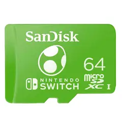 SANDISK - Memoria Micro Sd Nintendi Switch Yoshi 64Gb 100 Mb/s