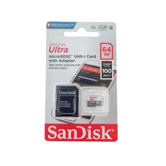 GENERICO - SanDisk Ultra MicroSDXC 64GB con Adaptador Velocidad hasta 100MBs