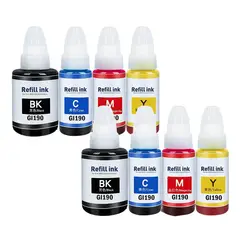 GENERICO - 2 Juego de Tintas Gi-190 ParaCanon PIXMA G3110G2100G4110G2110G4100