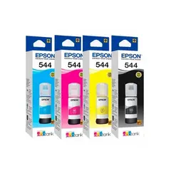 EPSON - Kit 4 Tintas 544 Originales Para L3110 L3150 L1110 L3160 L5190