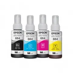 EPSON - Kit 4 Tintas Originales 664 Para L555 L210 L355 L395 L396 L475