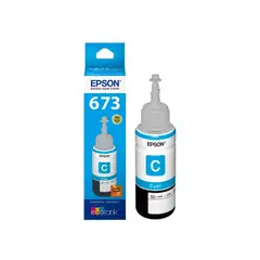 EPSON - Tinta 673 Cian Imp L800 L805 L810 L1800 Original