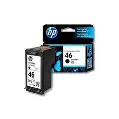 HP - Cartucho Original 46 Negro Para Deskjet Ink 2529 4729 5738 5739