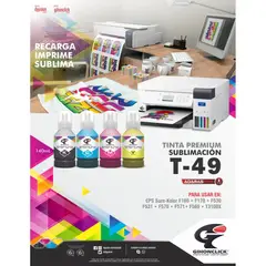 GENERICO - 3 Tintas Genericas T49 Para Impre Epson F170 F530 T3100