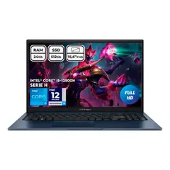 ASUS - Portátil Vivobook X1502 Ci5-12500h 24gb Ssd512 Fhd156 Color Quiet Blue