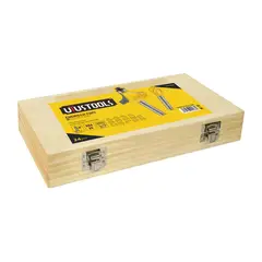 UYUSTOOLS - Juego 24 Fresas Ruteadora 1/4" Estuche De Madera
