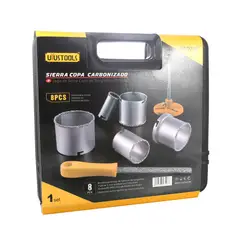 UYUSTOOLS - Juego Sierra Copa 8 Piezas Para Azulejos Con Lima