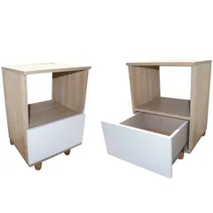 MAOS - Combo X2 Mesa De Noche Nochero Mesa Auxiliar