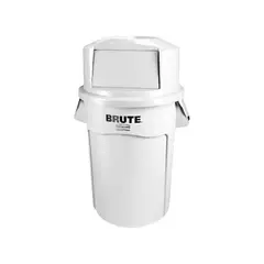 RUBBERMAID - Contenedor Brute 121 L FG263200WHT con Tapa Domo Blanco