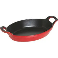 GENERICO - Cazuela ovalada apilable 24 cm de hierro fundido Staub