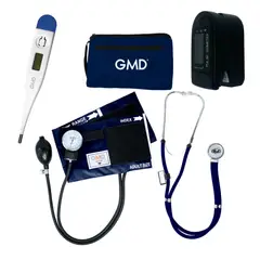 GMD - Kit Completo Enfermería Uso Clínico Y Estudiantil 4 Piezas Azul Oscuro