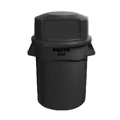 RUBBERMAID - Contenedor Brute 121 L 1867531 con Tapa Domo Negro