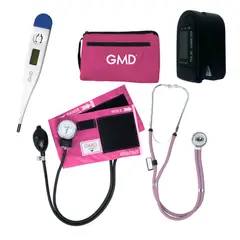 GMD - Kit Completo Enfermería Uso Clínico Y Estudiantil 4 Piezas Rosa