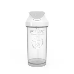 TWISTSHAKE - VASO CON PITILLO STRAW CUP X 12oz BLANCO