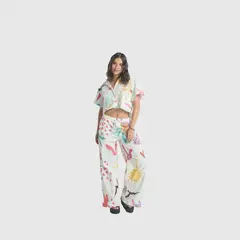 JULIANA SANCHEZ - Pantalón Paradise - Marfil