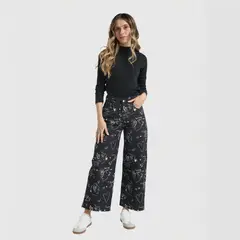 JULIANA SANCHEZ - Pantalón Just a girl - Negro
