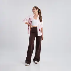 JULIANA SANCHEZ - Pantalón Básico - Café