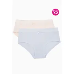 LILI PINK - Hipster para niñas paquete x2 en algodón