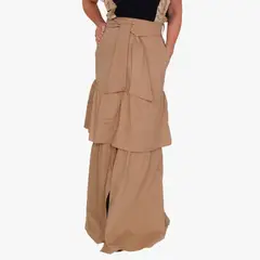 JULIANA SANCHEZ - Falda Boleros Caqui - Caqui