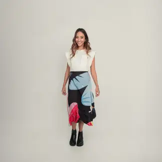 JULIANA SANCHEZ - Falda Amor incondicional - Negro