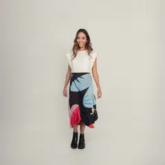 JULIANA SANCHEZ - Falda Amor incondicional - Negro