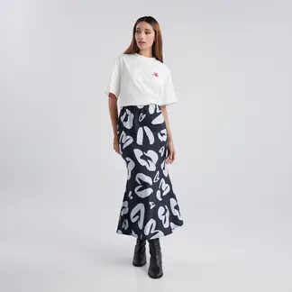 JULIANA SANCHEZ - Falda Soy libre - Azul