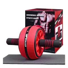 GENERICO - Rueda Abdominal Rodillo Grueso Tipo Barril Gym + Tapete