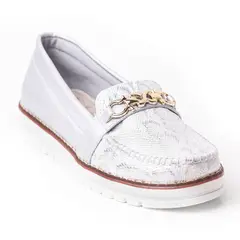 PRICE SHOES - Mocasin Casual Mujer 252F06PLATA