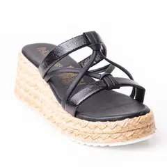 PRICE SHOES - Priceshoes Plataformas en yute Para Mujer 382036NEGRO